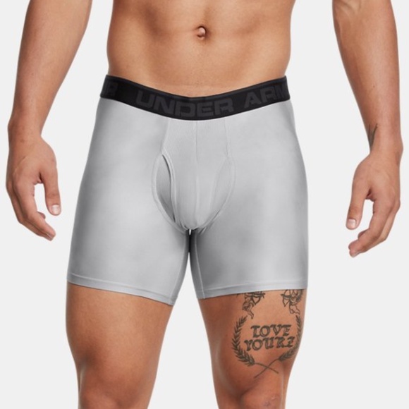 Under Armour Boxerjock 6” Boxer Brief Tights Mens Size 5XL 1307038 Grey‎ - Picture 1 of 6